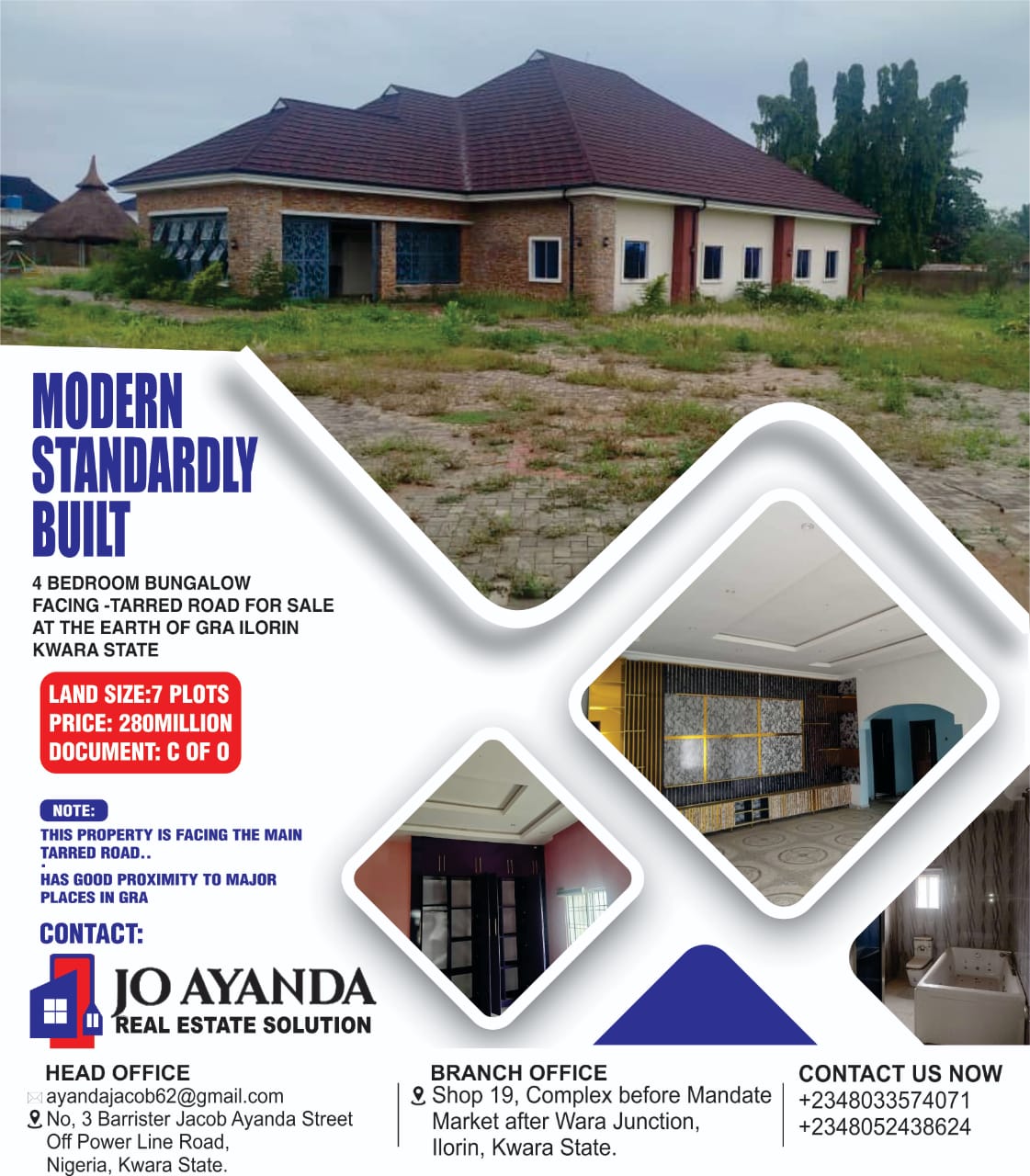 Modern 4-Bedroom Bungalow